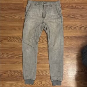 Zanerobe grey denim jean jogger pants size 29